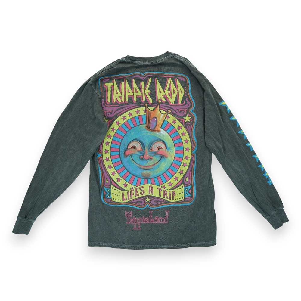 Trippie Redd Trippieland Long Sleeve T-shirt Size Medium Nicely Faded Logo